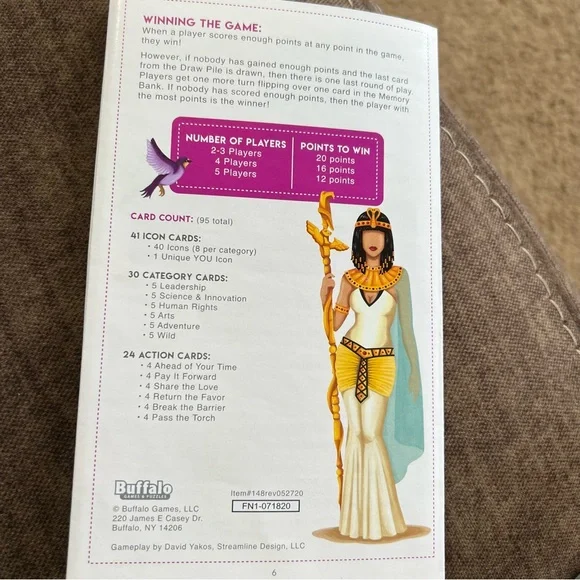 ICONS: Women Who Play to Win, Women Feminist Board Card Game - Picture 4 of 7